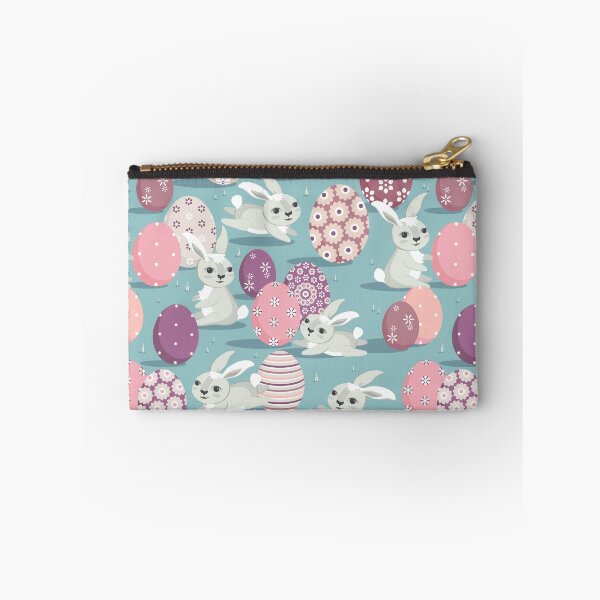 Item preview, Easter bunnies, Pink and dark turquoise version designed and sold by Alex  Blud.