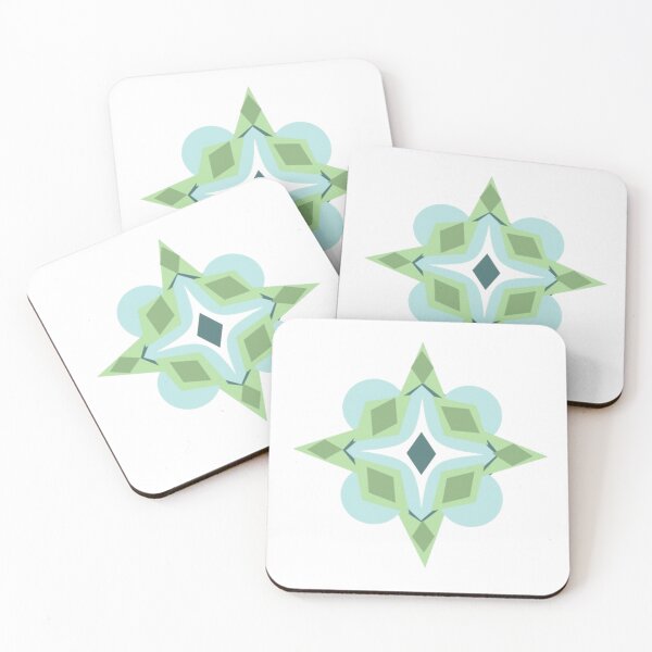 Item preview, Blue and Sea Green Mandala Flower designed and sold by Art Shimmers.
