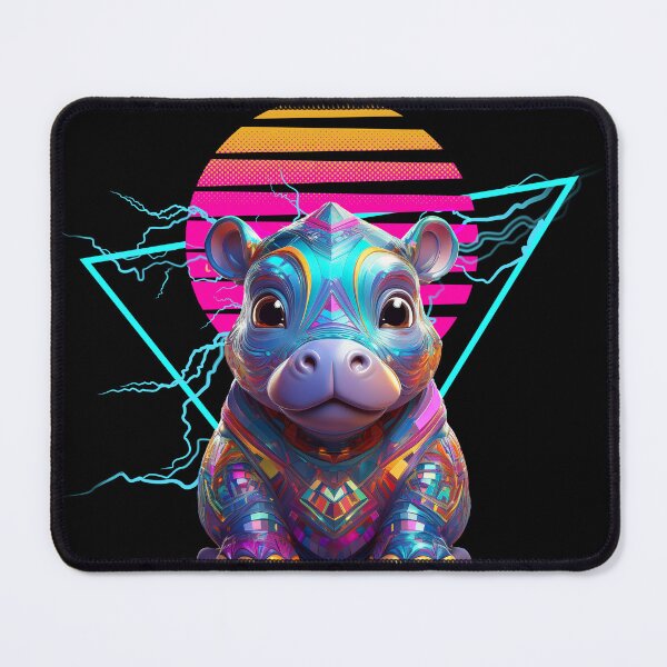 Item preview, Hippo Synthwave designed and sold by MaiZephyr.