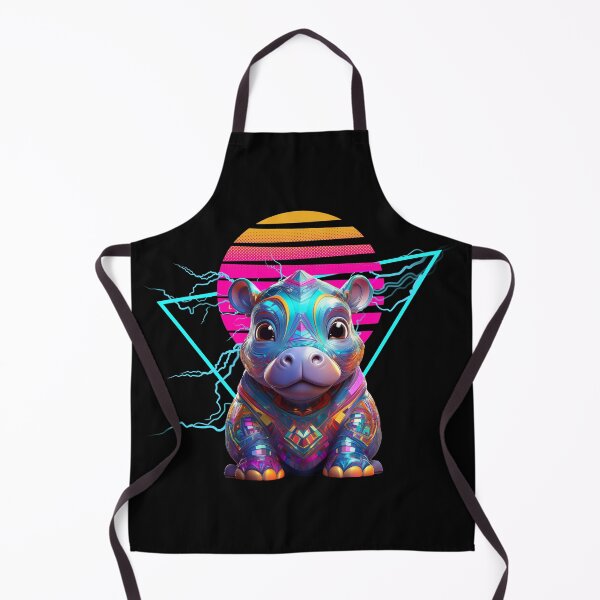Item preview, Hippo Synthwave designed and sold by MaiZephyr.