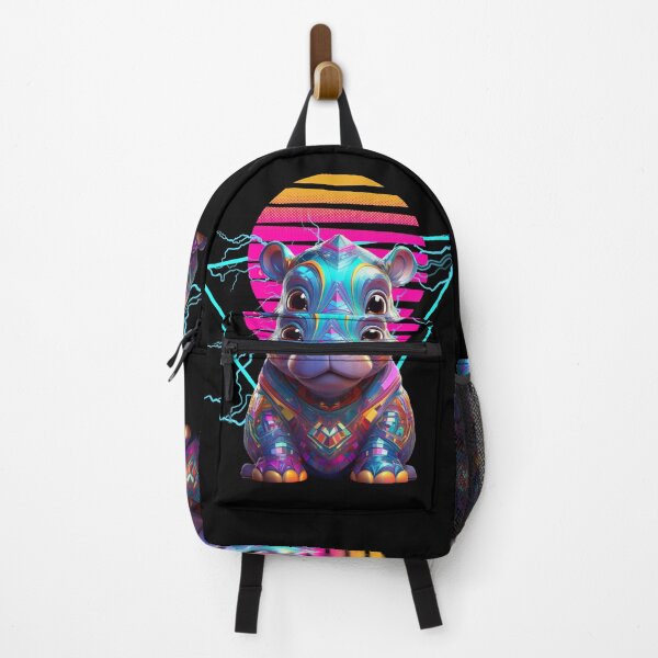 Item preview, Hippo Synthwave designed and sold by MaiZephyr.