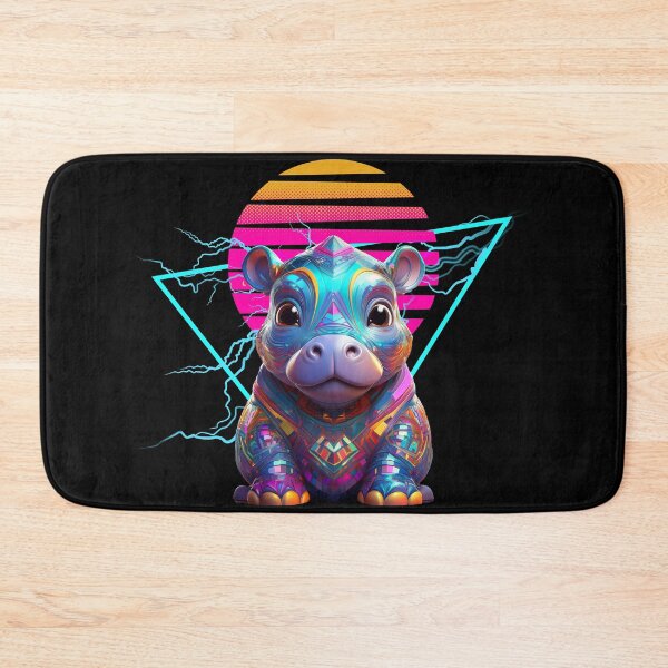Item preview, Hippo Synthwave designed and sold by MaiZephyr.