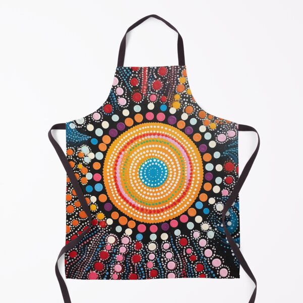 Item preview, Aboriginal Inspired Dot Art - Luminous Round designed and sold by GrinGalore.