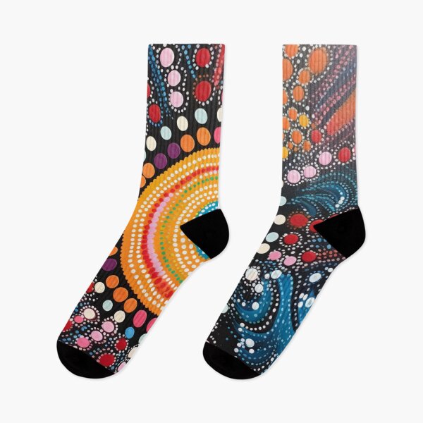 Item preview, Aboriginal Inspired Dot Art - Luminous Round designed and sold by GrinGalore.