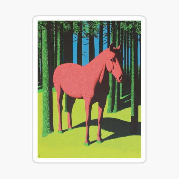 Horse in the forest Sticker