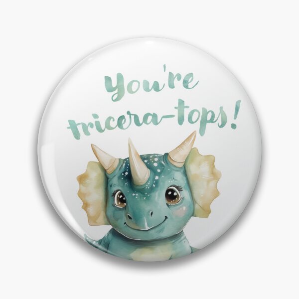 Item preview, Triceratops dinosaur "You're Tricera-tops!"  designed and sold by GraphicGreets.