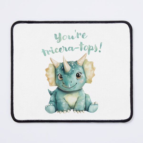 Item preview, Triceratops dinosaur "You're Tricera-tops!"  designed and sold by GraphicGreets.