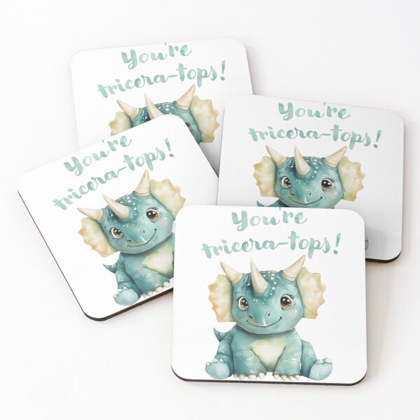 Item preview, Triceratops dinosaur "You're Tricera-tops!"  designed and sold by GraphicGreets.