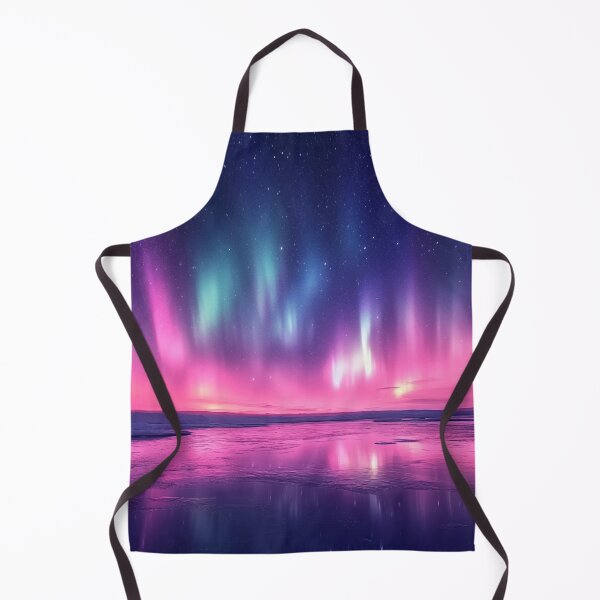 Item preview, Mesmerizing Aurora Borealis with Vibrant Pink and Purple Hues Reflected on Icy Waters designed and sold by lematworks.