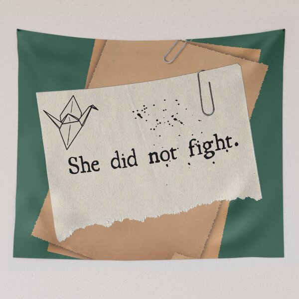 Item preview, She did not fight  designed and sold by ArtsyTales.