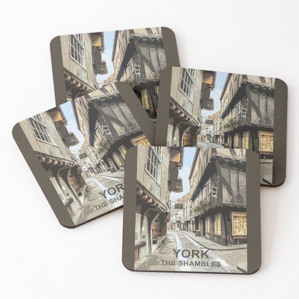 Item preview, The Shambles York Yorkshire England UK. travel poster design Gift  designed and sold by BarbaraGlebska.