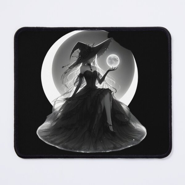 Item preview, Enchanting Gothic Witch with Full Moon designed and sold by IllumeInk.