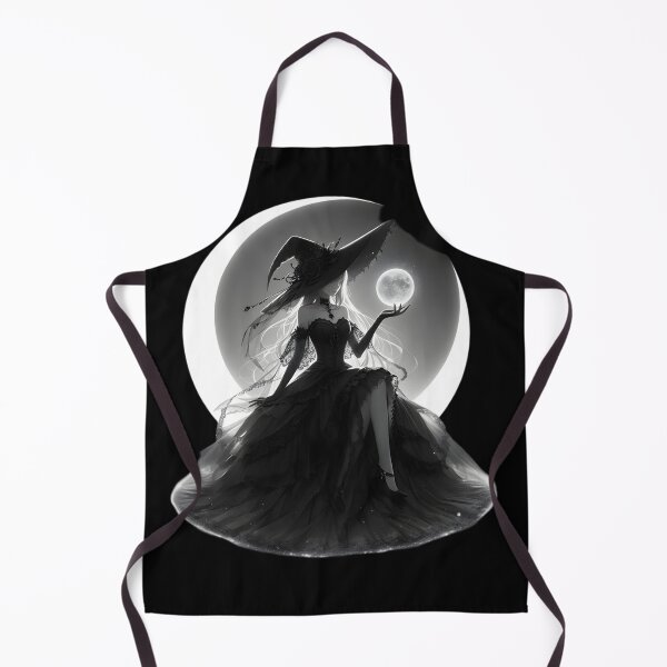 Item preview, Enchanting Gothic Witch with Full Moon designed and sold by IllumeInk.