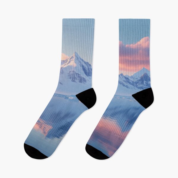 Item preview, Majestic Winter Landscape with Snowy Peaks and a Tranquil Ice-Covered Lake designed and sold by lematworks.