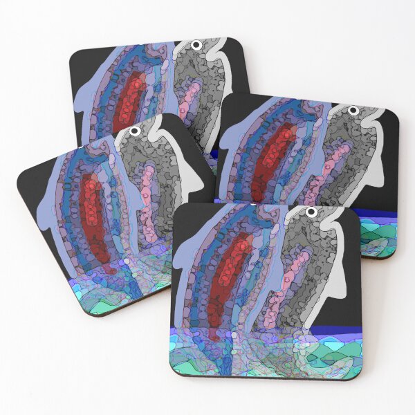 Item preview, leaping fish designed and sold by ChalfontArt.