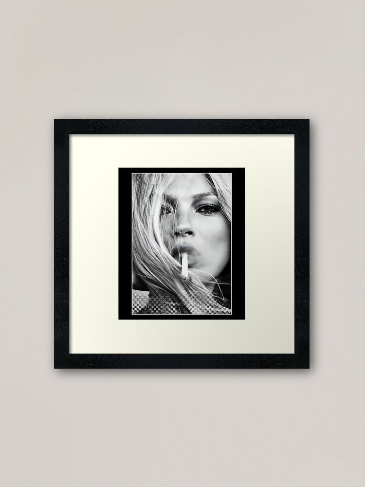 Thumbnail 2 of 7, Framed Art Print, Kate Moss designed and sold by OneSharkx.