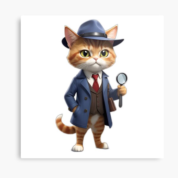 Item preview, Detective Cat designed and sold by CatMaata.