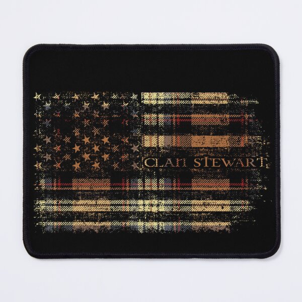 Item preview, Clan Stewart Campbell Scottish tartan US flag kilt Scotland designed and sold by Clan1093.