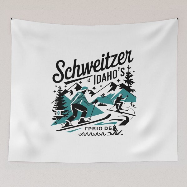 Item preview, Idaho Ski  Adventure - Schweitzer Mountain Skiing & Snowboarding Design designed and sold by Colorful-Garden.