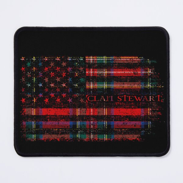 Item preview, Clan Stewart Royal Scottish tartan US flag kilt Scotland designed and sold by Clan1093.