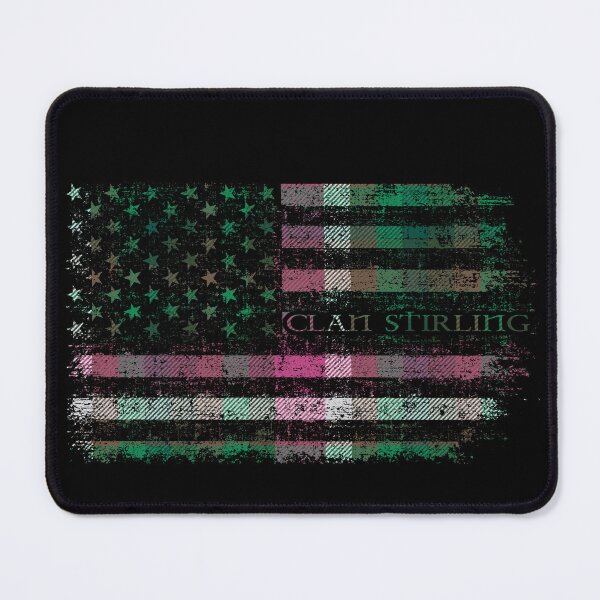 Item preview, Clan Stirling Millennium Scottish tartan US flag kilt Scotland designed and sold by Clan1093.