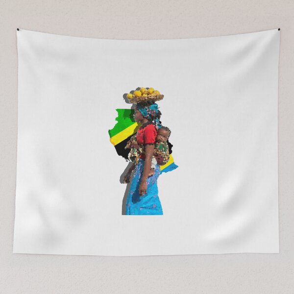 Item preview, Tanzanian mother designed and sold by kikatuniArts.