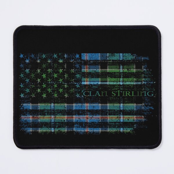 Item preview, Clan Stirling Scottish tartan US flag kilt Scotland designed and sold by Clan1093.