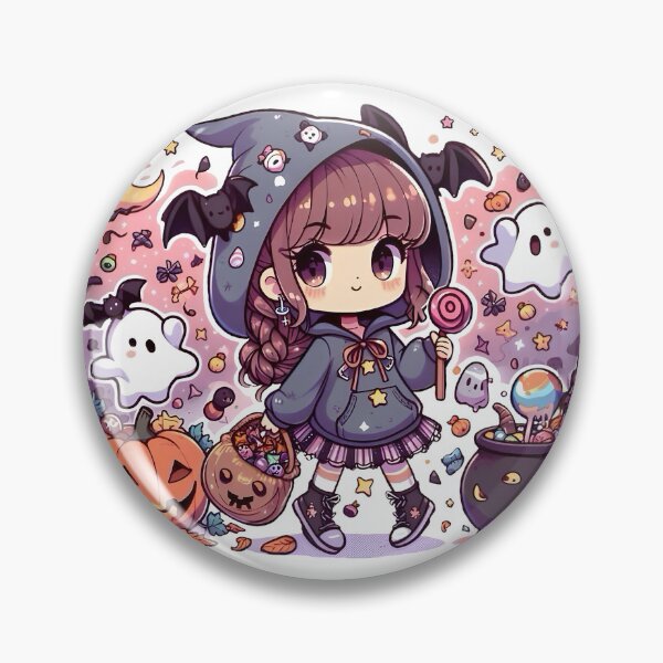 Item preview, Halloween Kawaii Witch Bangsbun Girl designed and sold by bangsbun.