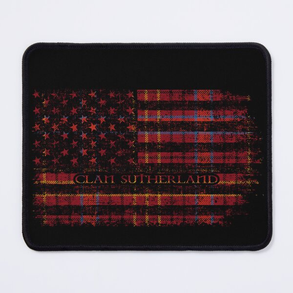 Item preview, Clan Sutherland of Duffus Scottish tartan US flag kilt Scotland 2 designed and sold by Clan1093.