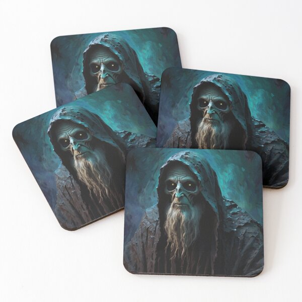 Item preview, Evil Necromancer spirit of the night illustration designed and sold by Vintage Designs +.