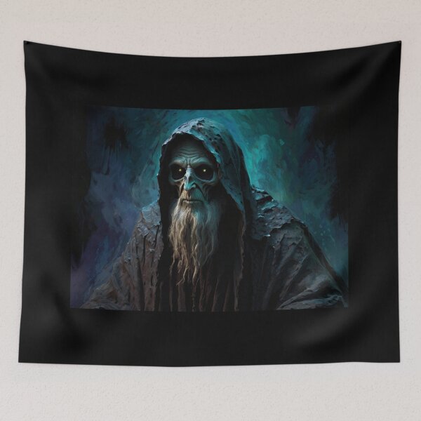 Item preview, Evil Necromancer spirit of the night illustration designed and sold by Vintage Designs +.