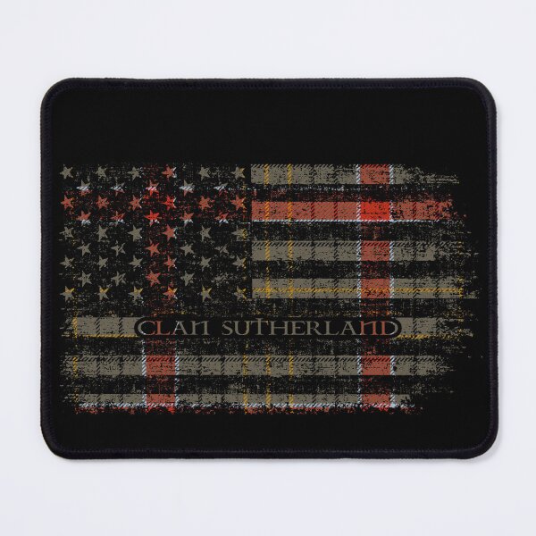 Item preview, Clan Sutherland of Duffus Scottish tartan US flag kilt Scotland designed and sold by Clan1093.