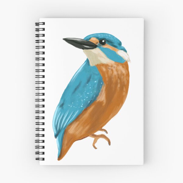 Item preview, Beautiful blue bird perched on a leafy branch, Digital watercolor illustration designed and sold by Ammi77.
