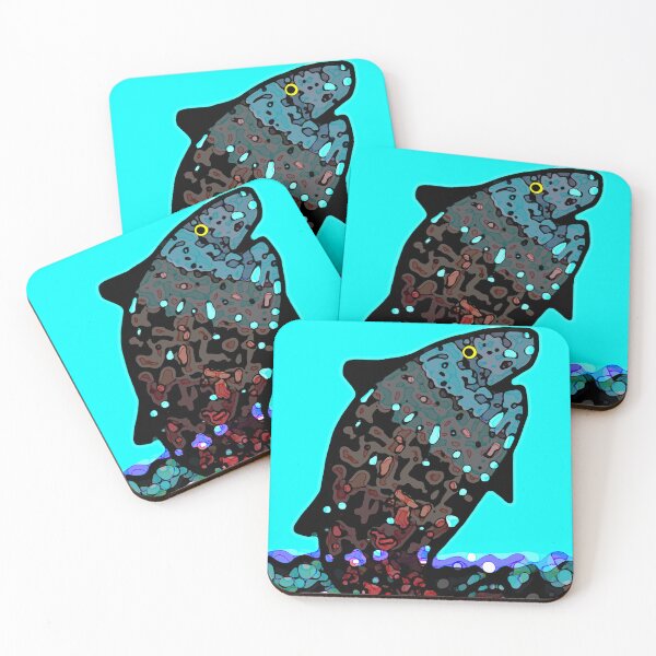 Item preview, leaping fish designed and sold by ChalfontArt.