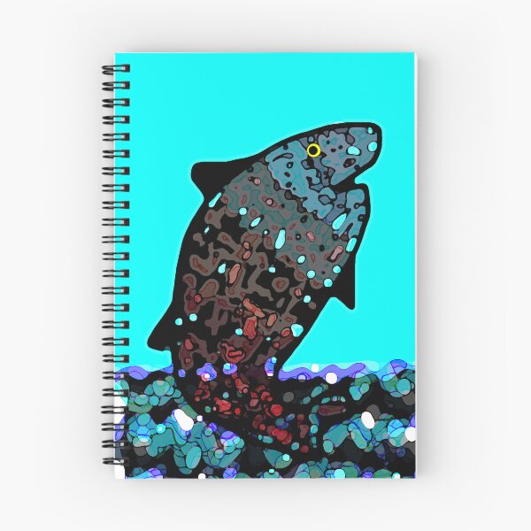 Item preview, leaping fish designed and sold by ChalfontArt.