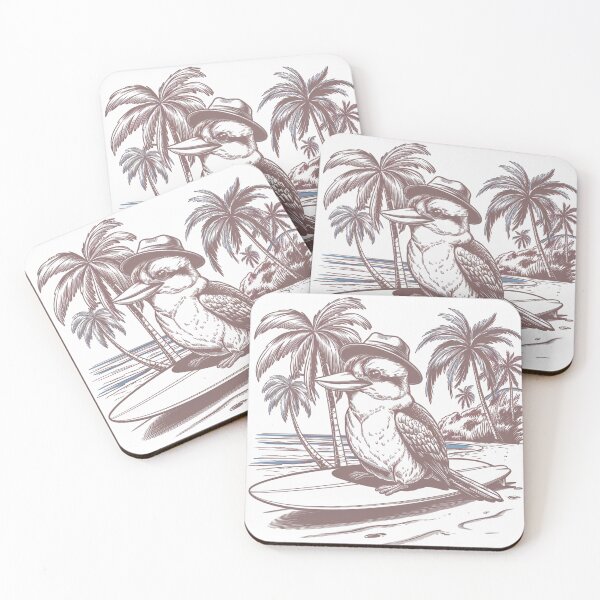 Item preview, Australiana Christmas Kookaburra On the Beach designed and sold by Wennebabs.