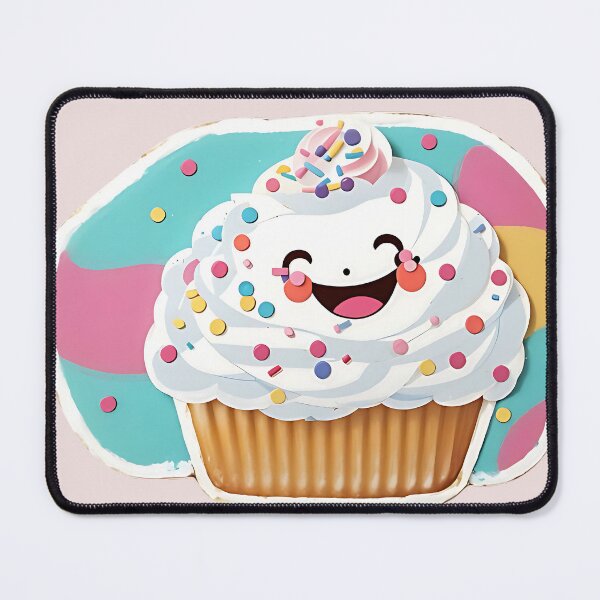 Item preview, Cute Smiling Cupcake designed and sold by FluffyPeels.