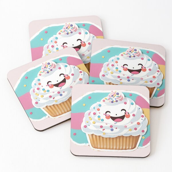 Item preview, Cute Smiling Cupcake designed and sold by FluffyPeels.