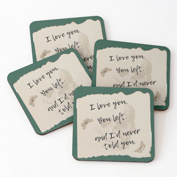 Item preview, I love you. You left, and I'd never told you. designed and sold by ArtsyTales.