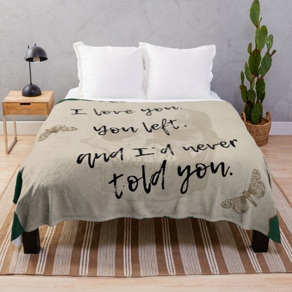 Item preview, I love you. You left, and I'd never told you. designed and sold by ArtsyTales.