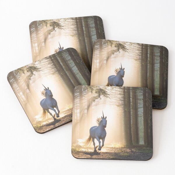 Item preview, White Unicorn in the forest designed and sold by Photopat.