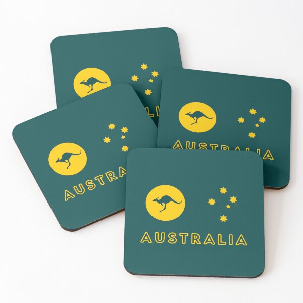 Item preview, Australia Kangaroo Sun Flag art 2024 with title Australia.  designed and sold by Kangaroo Sun.