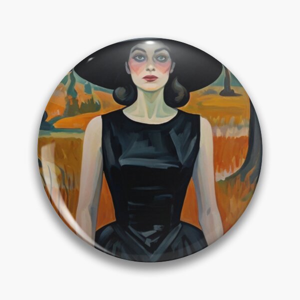 Item preview,  Cool Halloween Witch painting artwork designed and sold by Vintage Designs +.