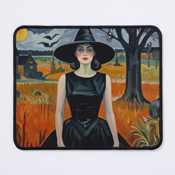 Item preview, Cool Halloween Witch painting artwork designed and sold by Vintage Designs +.