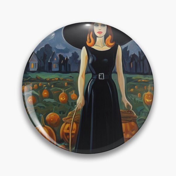 Item preview, Cool Halloween Witch painting artwork designed and sold by Vintage Designs +.