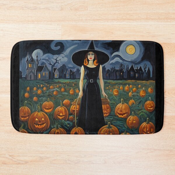 Item preview, Cool Halloween Witch painting artwork designed and sold by Vintage Designs +.