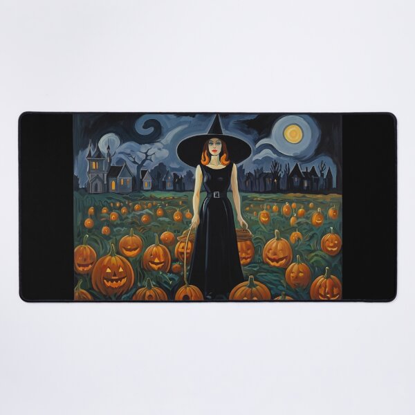 Item preview, Cool Halloween Witch painting artwork designed and sold by Vintage Designs +.