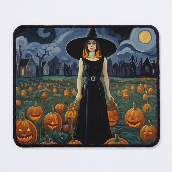 Item preview, Cool Halloween Witch painting artwork designed and sold by Vintage Designs +.