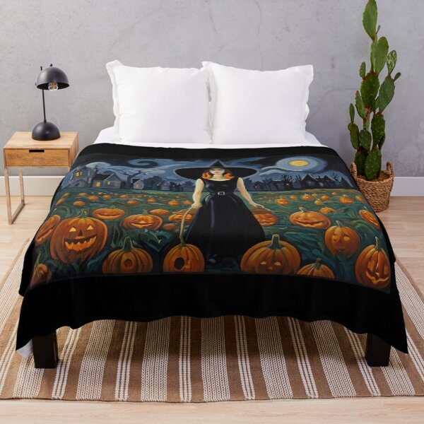 Item preview, Cool Halloween Witch painting artwork designed and sold by Vintage Designs +.