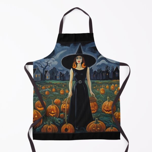 Item preview, Cool Halloween Witch painting artwork designed and sold by Vintage Designs +.